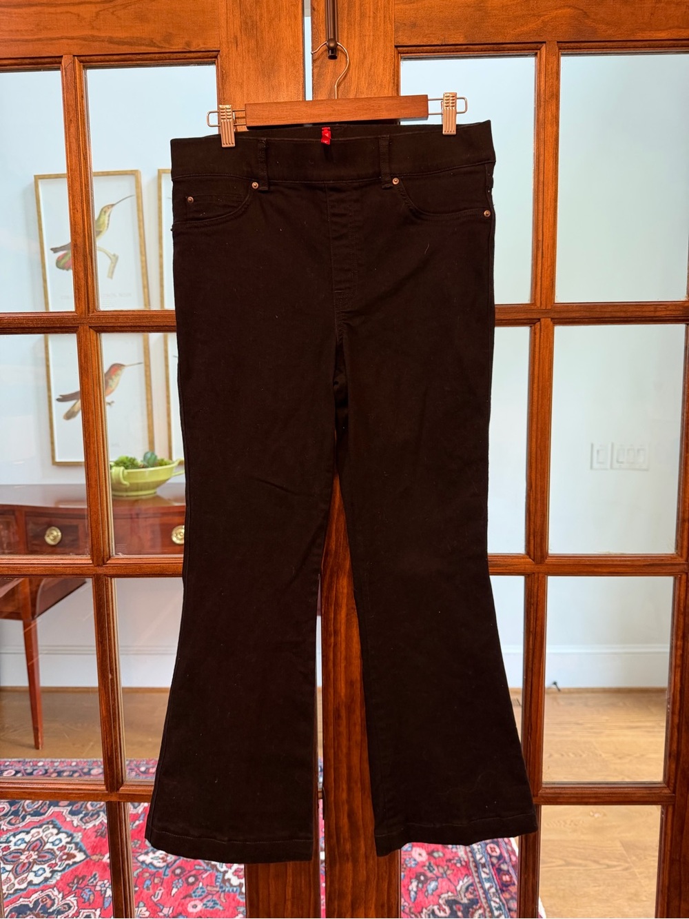 SPANX Black Stretch Flare Jeans